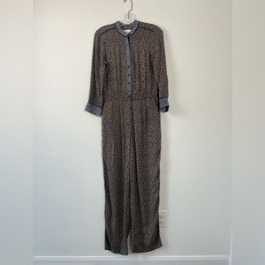 Printed Straight-Leg Jumpsuit in Multicolor